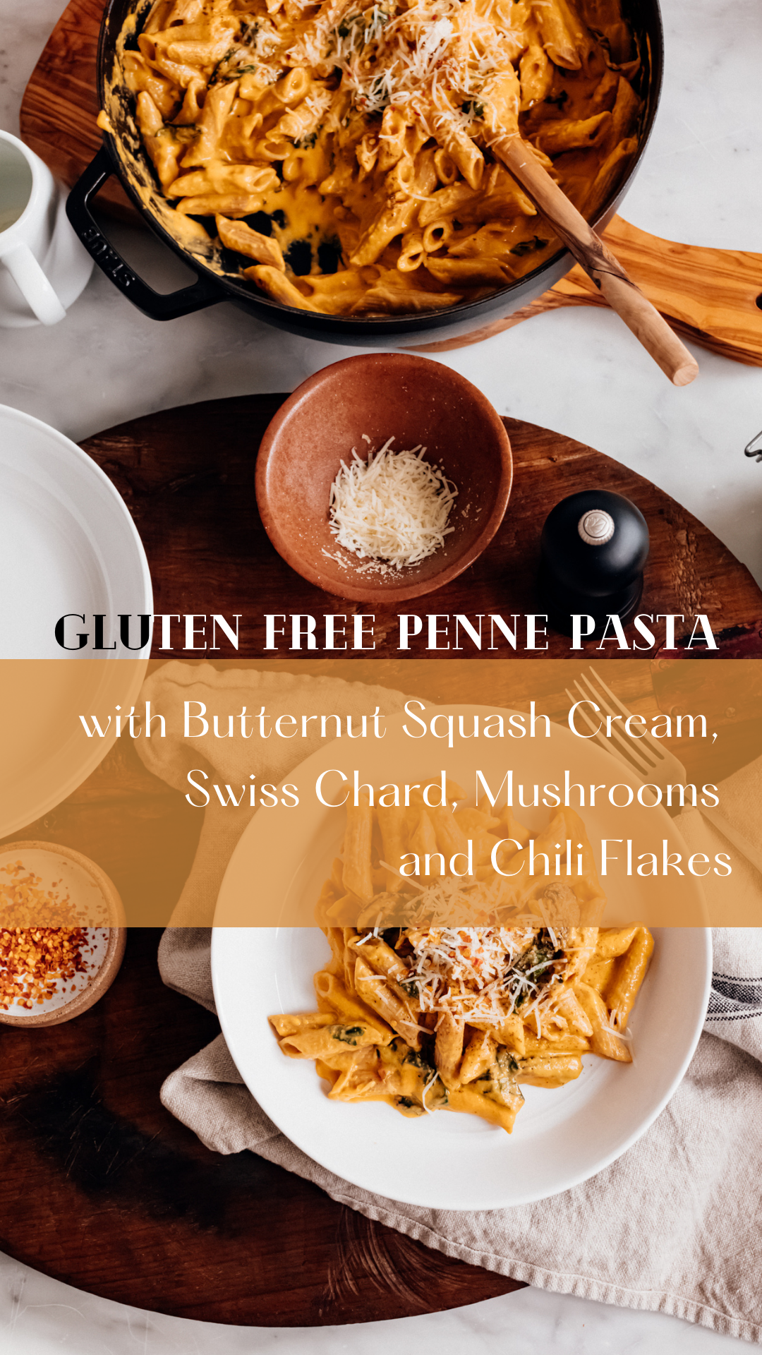 Gluten-Free Creamy Butternut Squash Pasta - Christiann Koepke