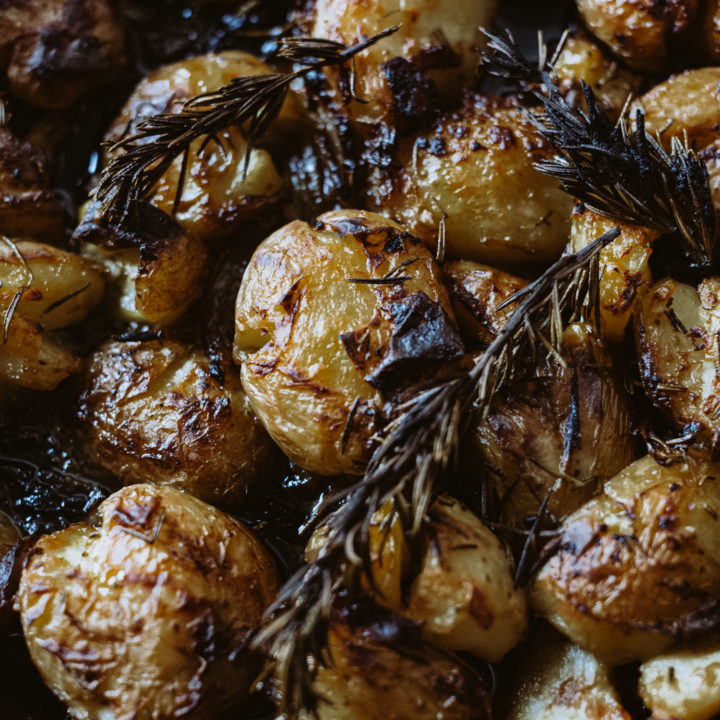 Triple-Cooked Smashed Potatoes with Spicy Olive Oil