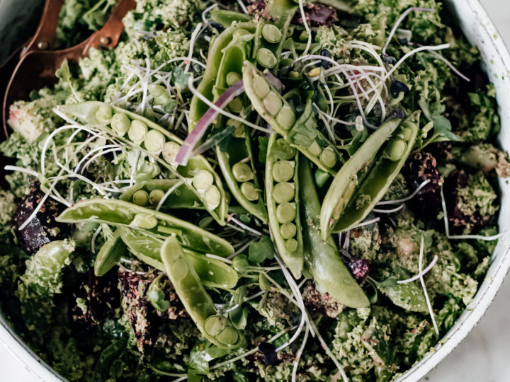 Sugar Snap Pea Salad - A Virtual Vegan