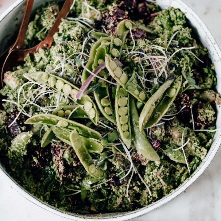 Vegan Green Goddess Broccoli Salad