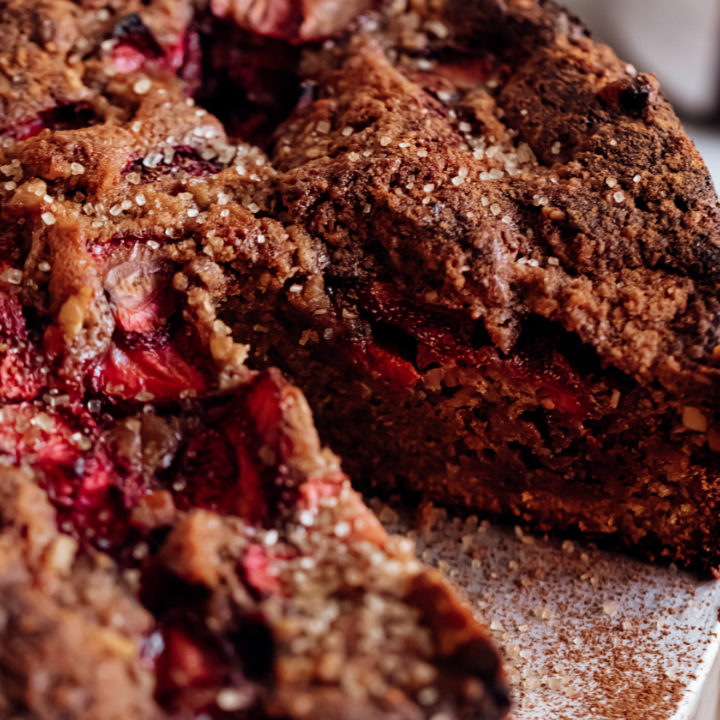Gluten-Free Strawberry Coffee Cake