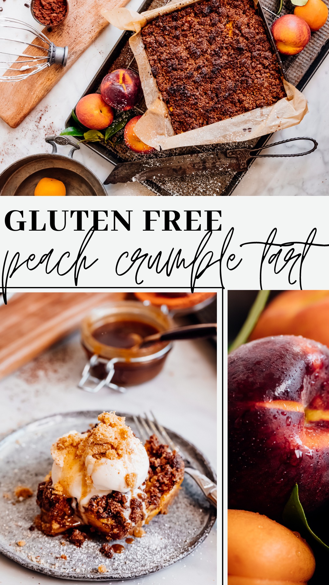 Gluten-Free Peach Crumble Tart