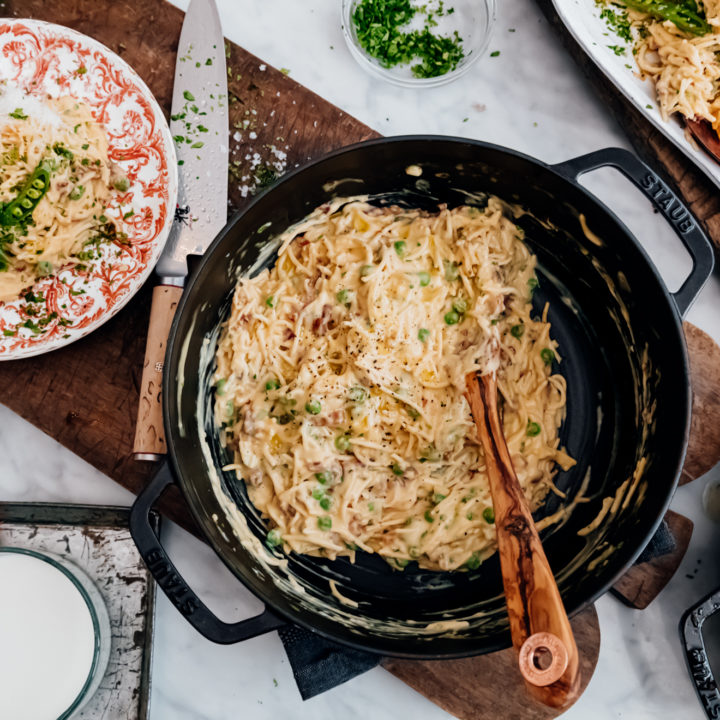 One Pot Gluten-Free Spaghetti Carbonara